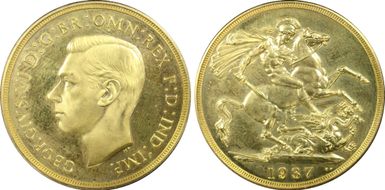 1937 £2 S-4075 PR65CAM