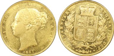 1847 Sov S-3852 AU58