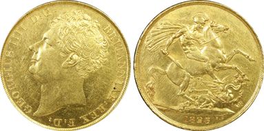 1823 £2 S-3798 AU58