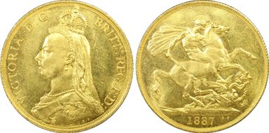 1887 £2 S-3865 MS63