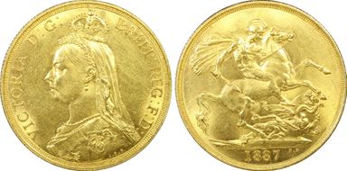 1887 £2 S-3865 MS62
