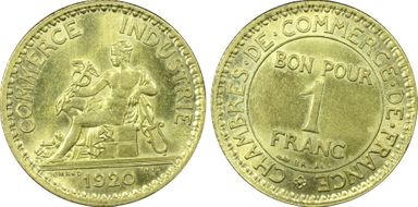 1920 1 Fr Gad-468 Commerce F-218 MS64