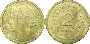 1934 2 Fr Gad-535 F-268 MS65