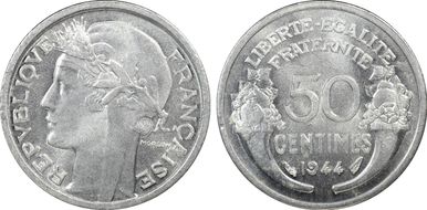 1944 50C Morlon Gad-426a MS65