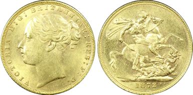 1872 Sov S-3856A St. George MS63