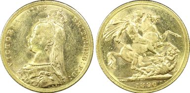1890-M Sov S-3867B DISH M14 2nd Obverse MS62