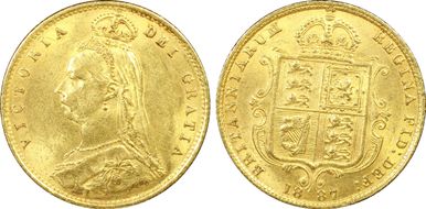 1887 1/2 Sov S-3869 Normal JEB MS63