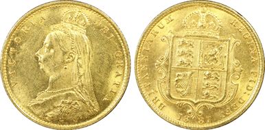 1887 1/2 Sov S-3869 Normal JEB MS63