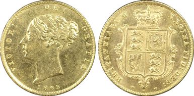 1863 1/2 Sov S-3860 Die # MS61