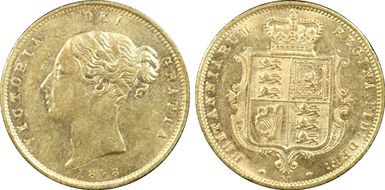 1878 1/2 Sov S-3860E AU58