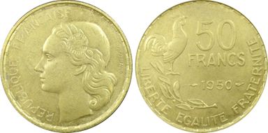 1950 50 Fr Gad-880 F-425 MS63