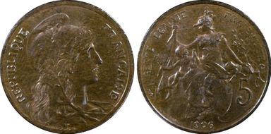 1906 5C Gad-165 F-119 MS65BN