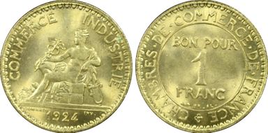 1924 1 Fr Gad-468 4 Ouvert F-218 MS65