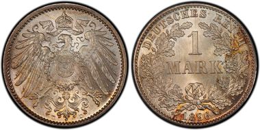 1896-D Mark J-17 MS68