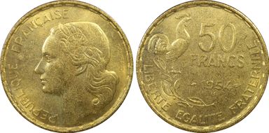 1954-B 50 Fr Gad-880 F-425 MS65