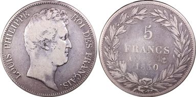 1830-A 5 Fr Gad-675a LP - relief F12