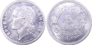 1945 5 Fr Gad-766 F-339 9 ouvert MS64