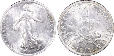 1915 1 Fr Gad-467 F-217 MS62