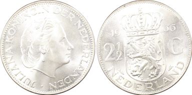 1966 2 1/2 G KM-185  Ag MS66