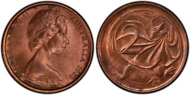 1968 2C w/o SD initials MS65RB