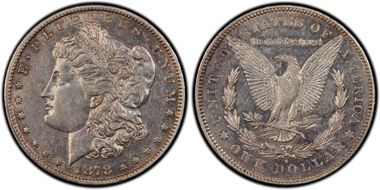 1878-S $1 VAM 26 Long Arrow Shaft AU50