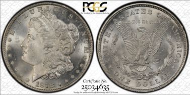 1878 8TF $1 MS65+