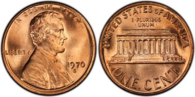 1970-S 1C Large Date MS66RD