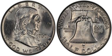 1960 50C Obv Die Clash FS-402 MS64FBL