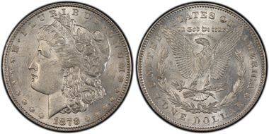 1878 7TF $1 VAM 198 AU58