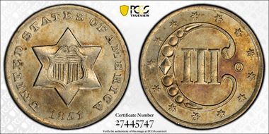 1851-O 3CS AU58+