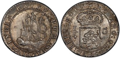 1802 1/4 G KM-81  Ag MS63