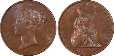 1858 1/2D S-3949 Small date MS64BN