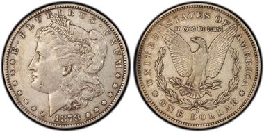 1878-S $1 VAM 62, Long Arrow Shaft XF40