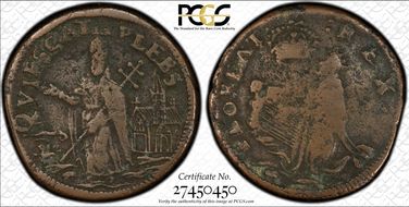 1670s NJ 1/4P Saint Patrick F12BN