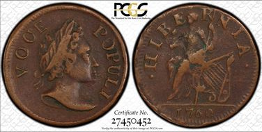 1760 1/2 P Voce Populi, VOOE XF40BN