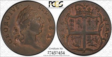 1773 VA 1/2P Period AU55BN