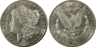 1879-CC $1 AU50
