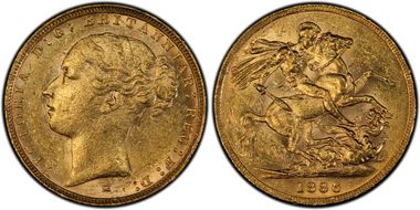 1886-M Sov S-3857C St. George AU55