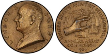 1964 AE Medal JK-AC-108, Lyndon B. Johnson SP63