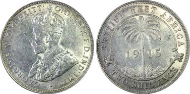 1915-H 2 Shil AU55