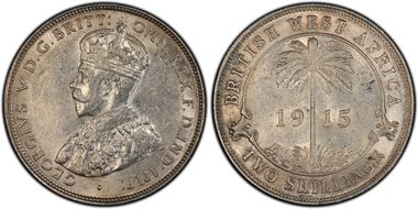 1915-H 2 Shil AU55