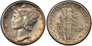 1941-S/S 10C RPM, FS-501 AU55