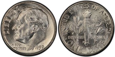 1959-D/D 10C RPM, FS-504 MS66FB