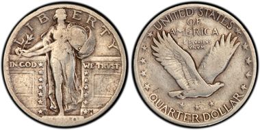 1920-S 25C Clashed Dies FS-401 G6