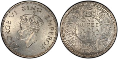 1938(B) Rupee SW-9.11  w/ Lotus Dot Prid-234 MS63