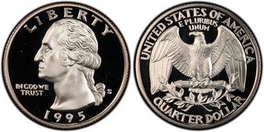 1995-S 25C Clad DDO FS-101 PR69DCAM