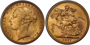 1877-M Sov S-3857 Long Tail MS62