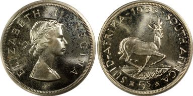 1955 5 Shil PR66