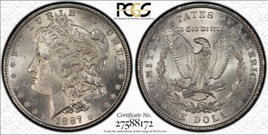 1887 $1 MS63