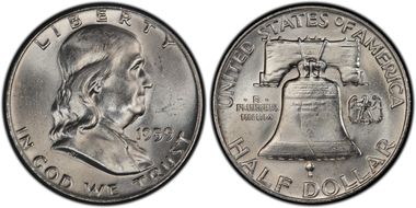 1959 50C "Goiter" FS-402 MS64